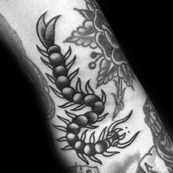 50 Centipede Tattoo Designs for Men