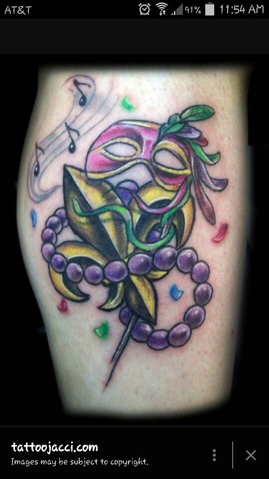 This is a nice New Orleans tattoo inspo to have on my arm