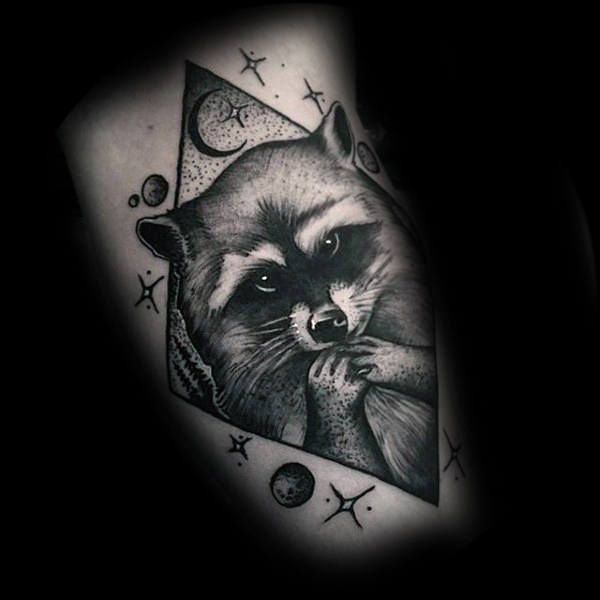 80 Raccoon Tattoo Designs for Men