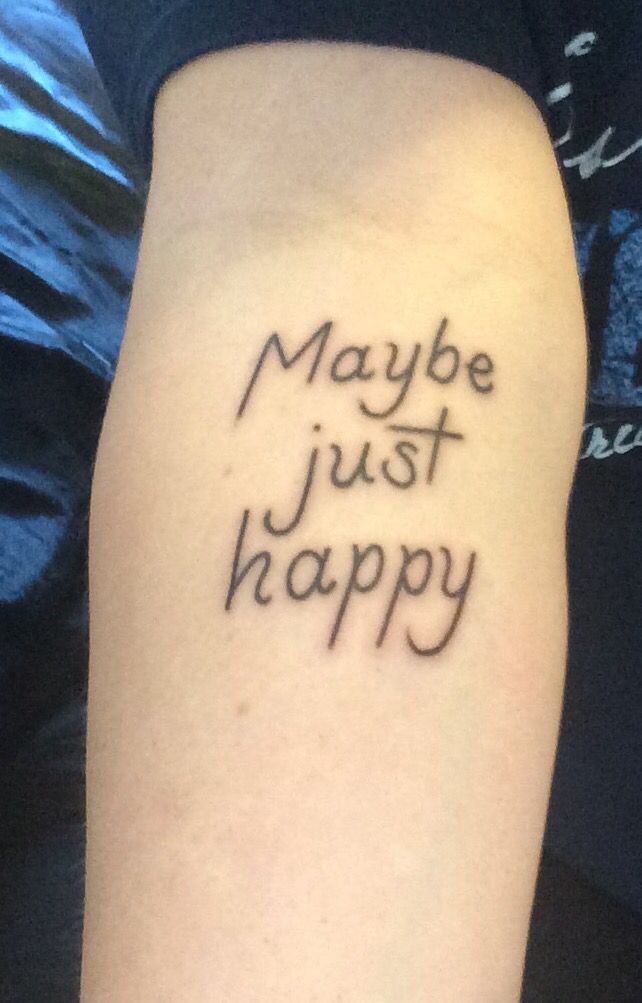 Nirvana lyric tattoo from the song "Dumb"