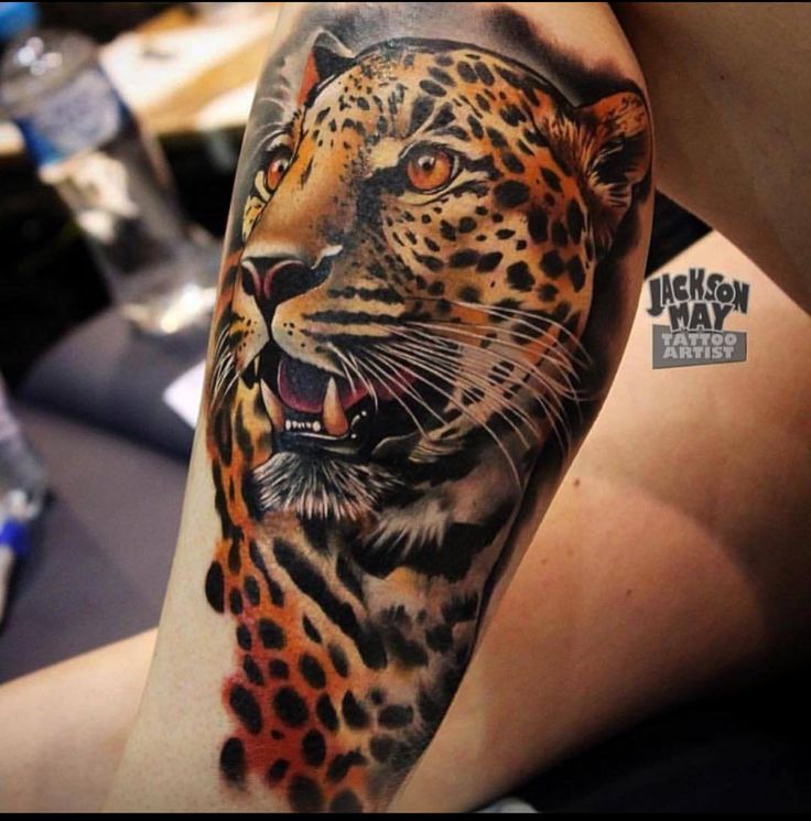 Pin by Steve Glende on Tats | Leopard tattoos, Jaguar tattoo, Sleeve tattoos