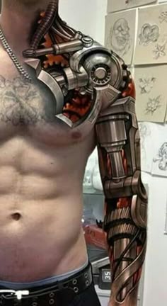 80 Biomechanical Tattoos ideas | biomech tattoo, mechanic tattoo, robot tattoo