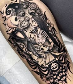 7 Tim burton tattoo ideas | tim burton tattoo, sleeve tattoos, wonderland  tattoo