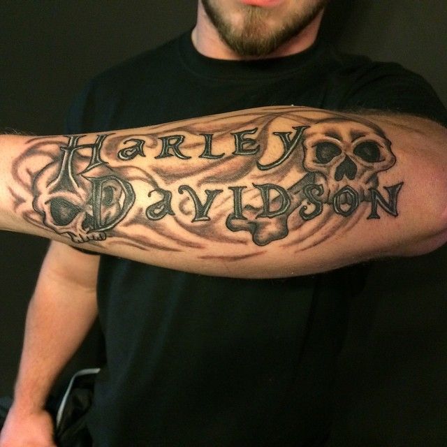 25 Adventurous Harley Davidson Tattoos Check more at tattoo-journal.co...