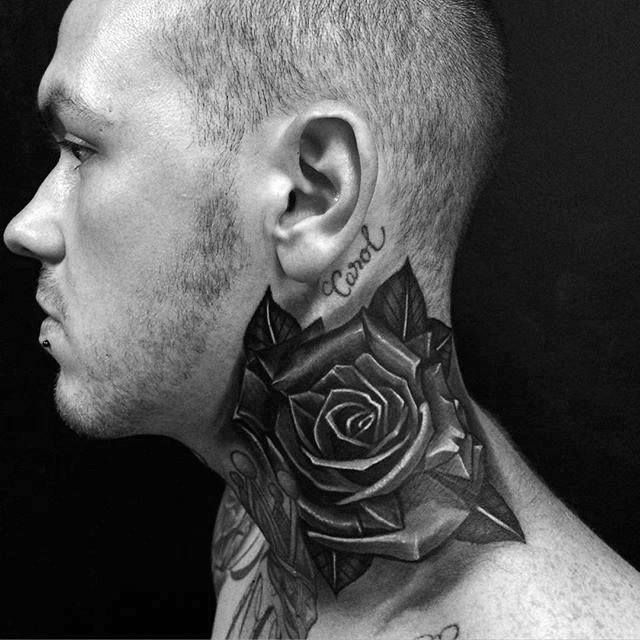 73 Beautiful Black Rose Tattoo Designs for Men