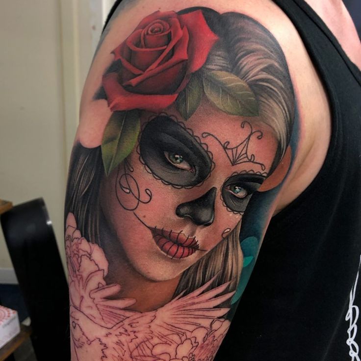 Day of the Dead Tattoo | Tattoo Ideas and Inspiration |  mrs_rachael_honeywell