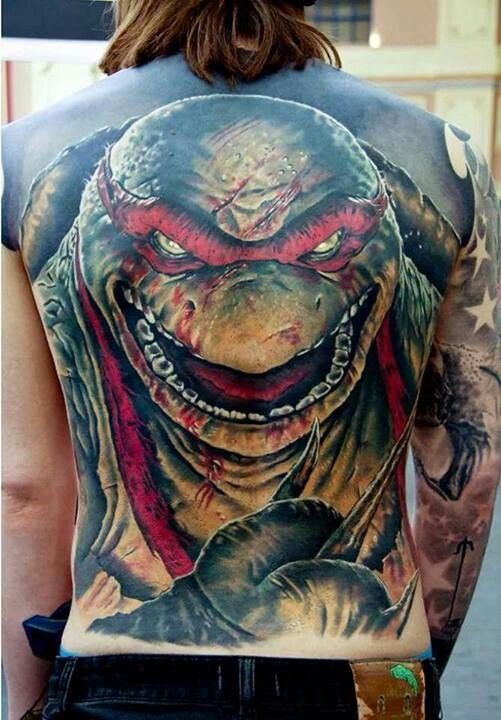 TMNT back tattoo