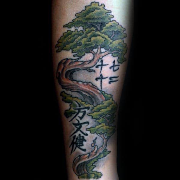 60 Amazing Bonsai Tree Tattoo Designs for Men