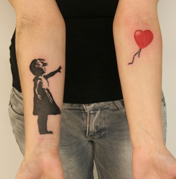 25 Banksy Balloon Girl There Is Always Hope Tattoo Ideas