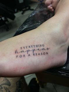 Everything Happens for a Reason Tattoo Small Symbol