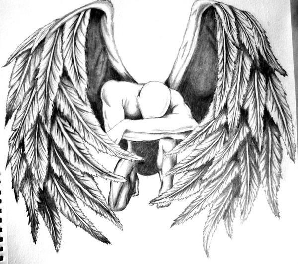 Pin by Kaitlyn Nikole on tatts | Fallen angel tattoo, Angel tattoo men, Angel  tattoo designs