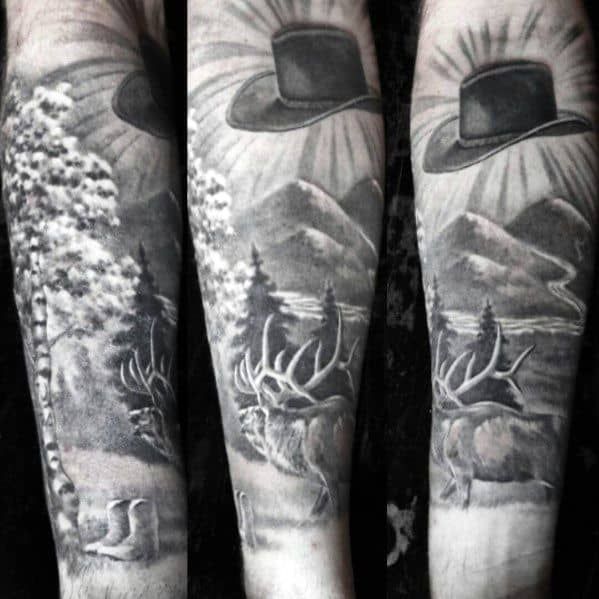 60 Cowboy Hat Tattoo Ideas for Men