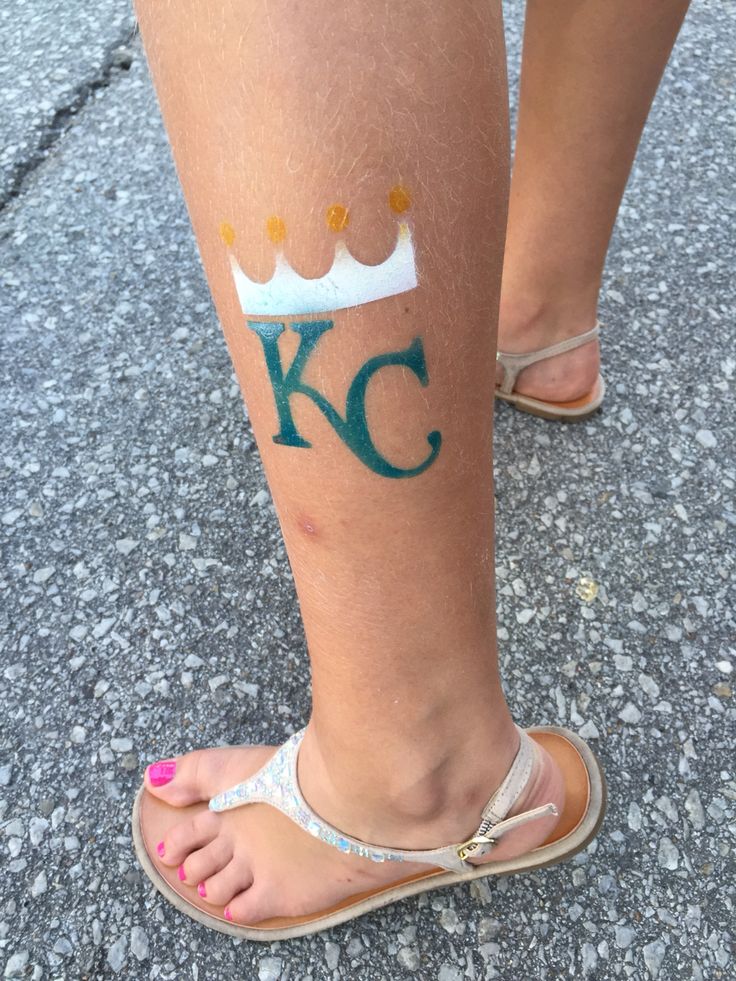 KC royals tattoo NOT Permanent