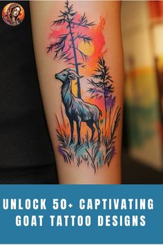 30 Goat Tattoo Design Ideas | tattoo designs for women, tattoo designs,  tattoo stencils