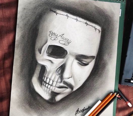 post malone drawing