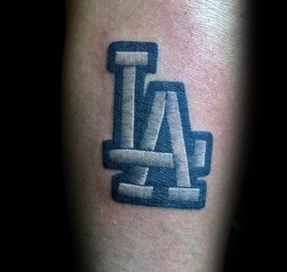 60 Striking Los Angeles Dodgers Tattoos for Men