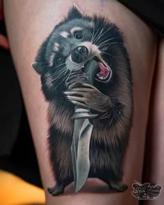 19 Raccoon tattoos ideas | raccoon tattoo, tattoos, animal tattoos