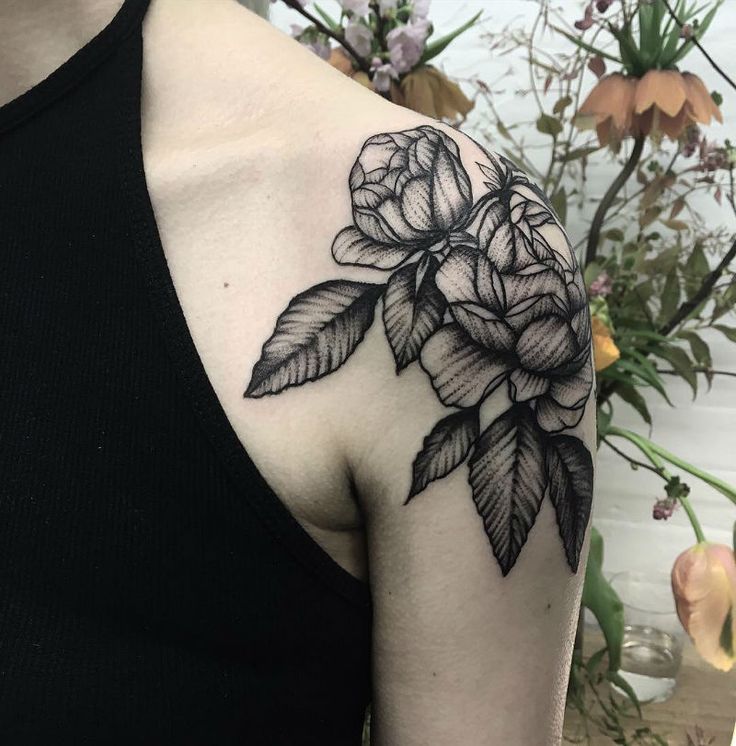 25 Black Rose Tattoo Ideas