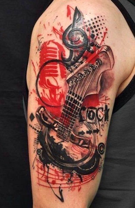 100 Cool Music Tattoo Design Ideas & Meaning