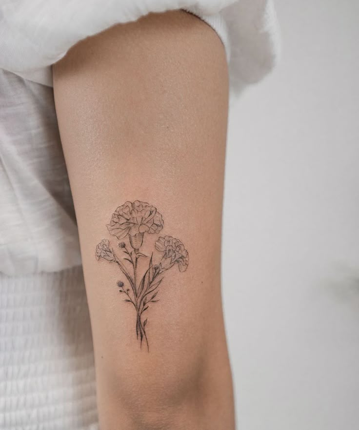 101 Best Carnation Flower Tattoo Ideas You'll Have To See To Believe!