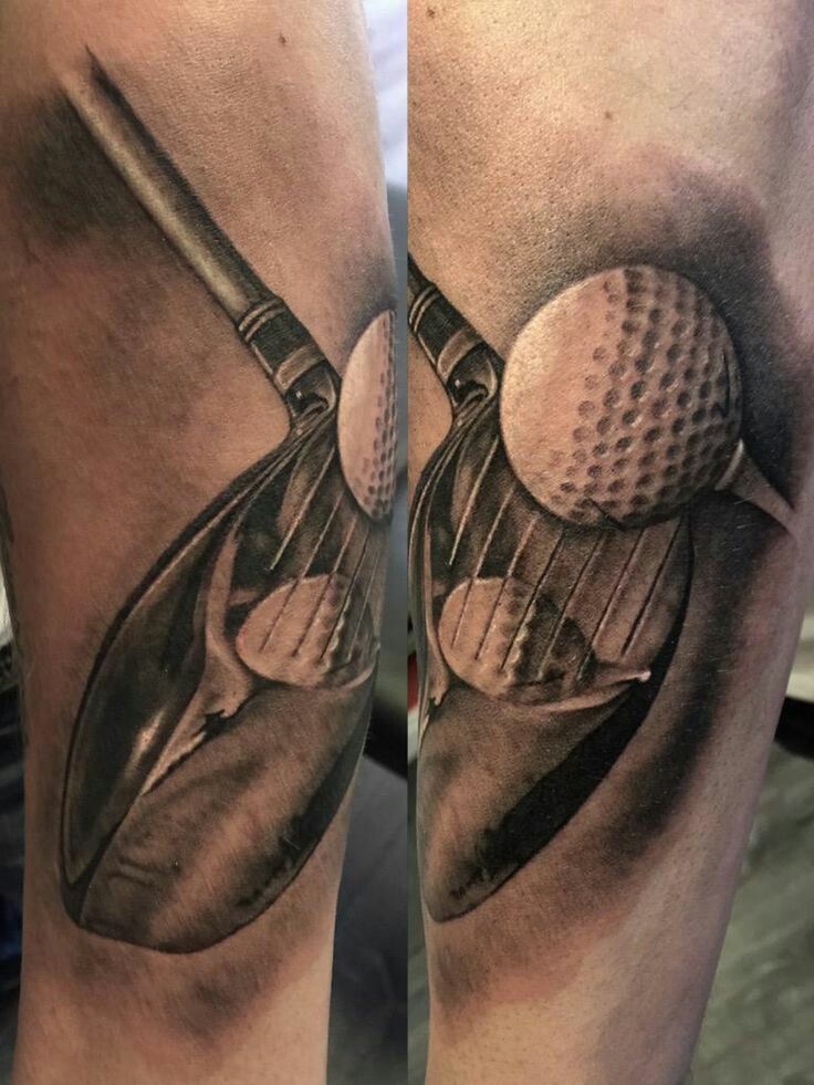Tee up | Golf tattoo, Tattoos for guys, Tattoos