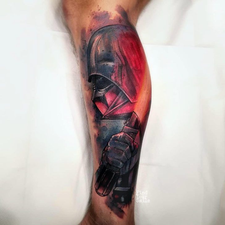 Darth Vader Tattoo on Leg – Best Tattoo Ideas Gallery