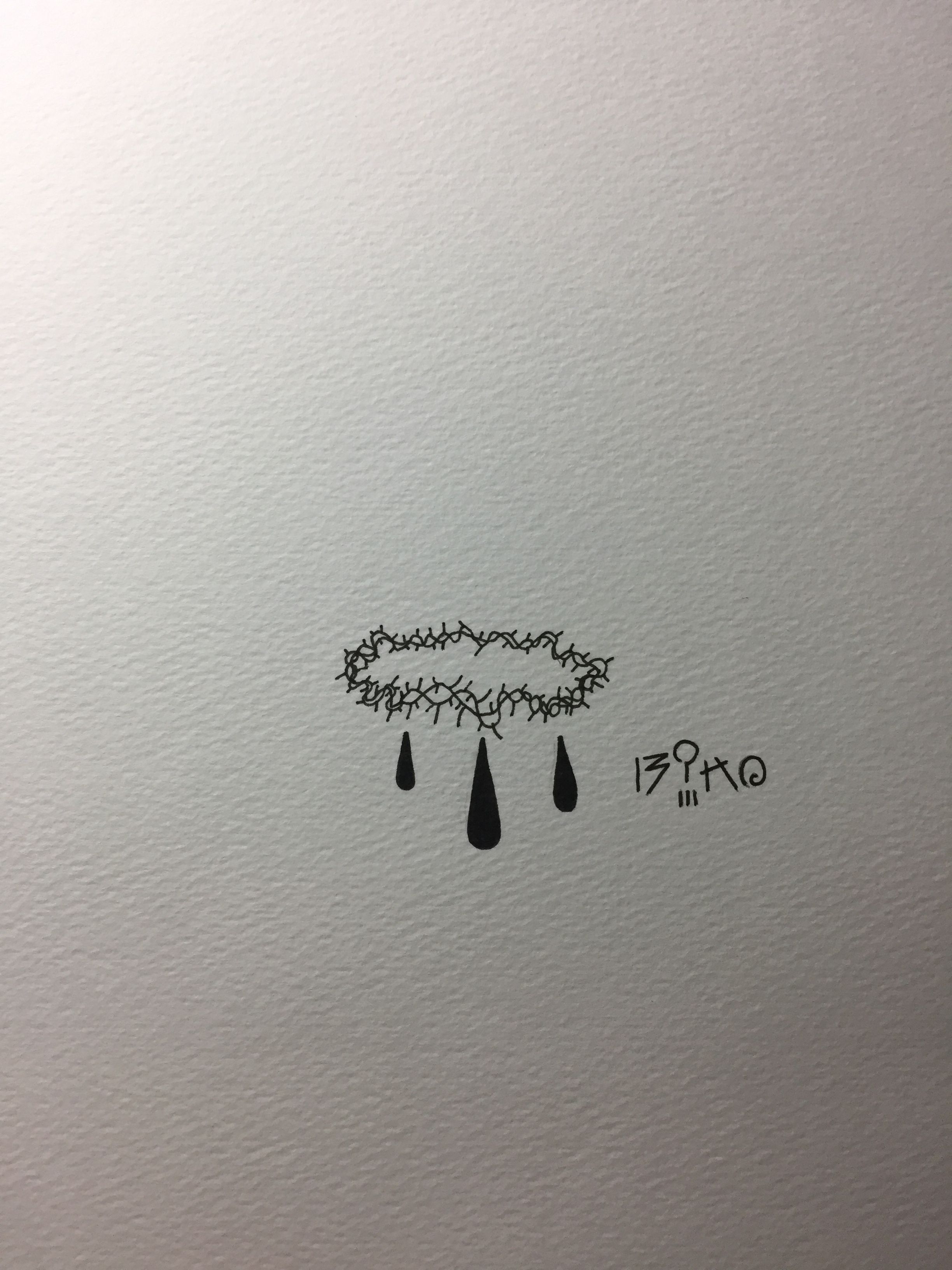 doodle, crown of thorns / #tattoo #doodle #doodletattoo #line #linetattoo  #mini #minitattoo #crown #crowntattoo #catholic #catholictattoo