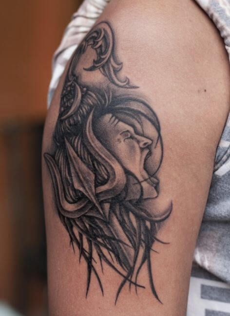 Angry Lord Shiva Tattoos For Men