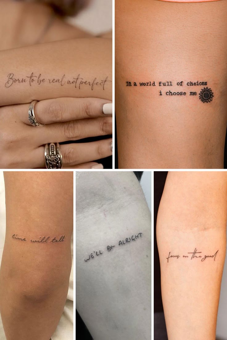 Meaningful Tattoo Quotes + Phrases