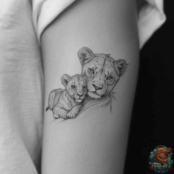 Roar of Love: The Symbolism and Beauty of Lioness and Cubs Tattoos: 91  Designs - inktat2.com