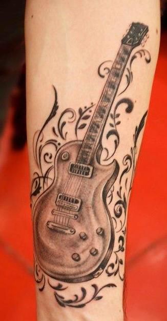 Lars Tattoos, Guitar Tattoo S, Memorial Guitar Tattoos, Jeff Tattoos,  Electric Guitar Tattoo, Music Tattoo, Music Note Tattoos, Memory Tattoos, Cool  Tattoos