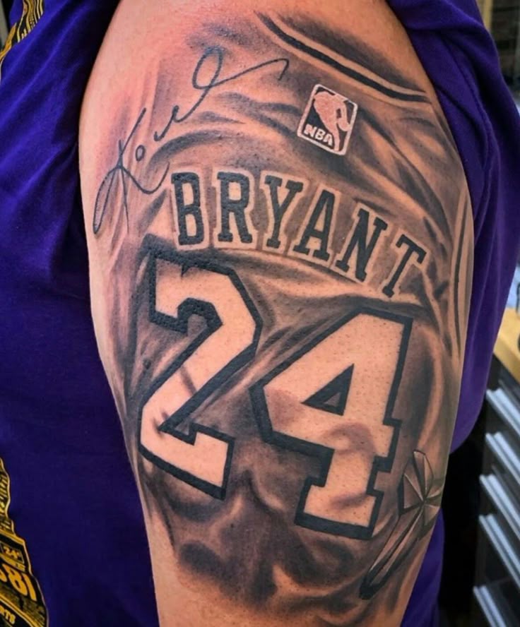 Pin by enticing on tattoos | Kobe bryant tattoos, Tribute tattoos,  Basketball tattoos