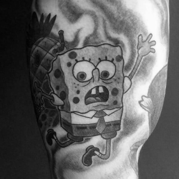 50 SpongeBob Tattoo Designs for Men