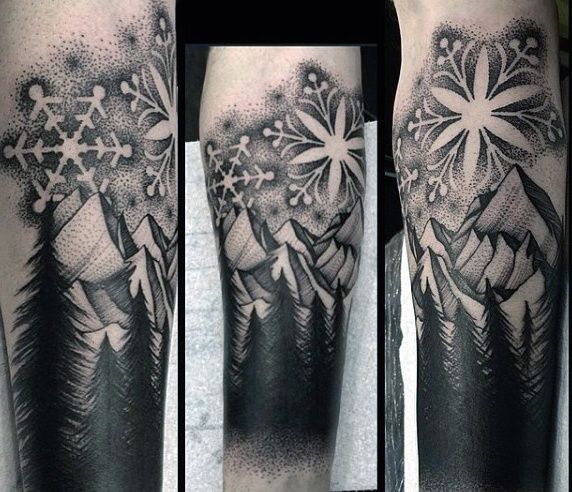 100 Stunning Snowflake Tattoo Designs for Men