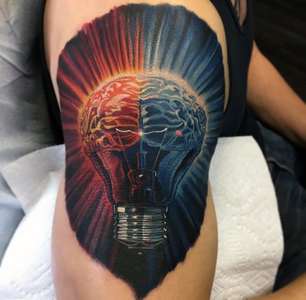 60 Brain Tattoo Designs for Men