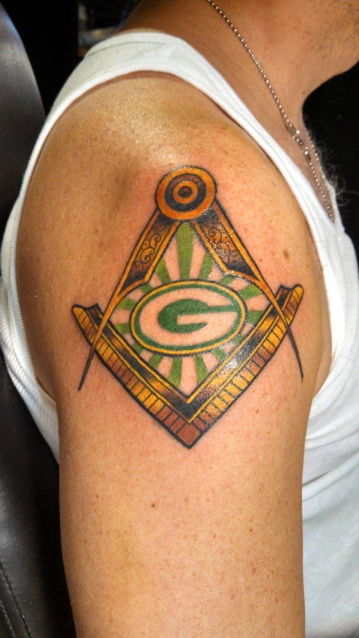 Packer and Masonic tattoo