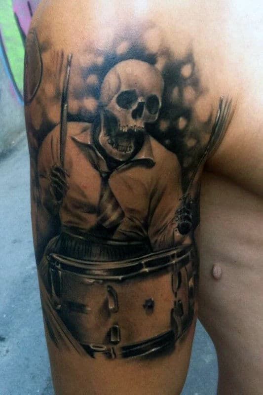 67 Stunning Drum Tattoos for Men