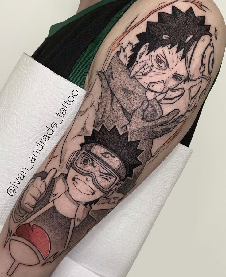 AnimeTattoo † Artist Credit ❤ on Instagram: “Uchiha Obito 😱. Artist Credit @ivan_andrade_tattoo 🔥 #animetatt… |