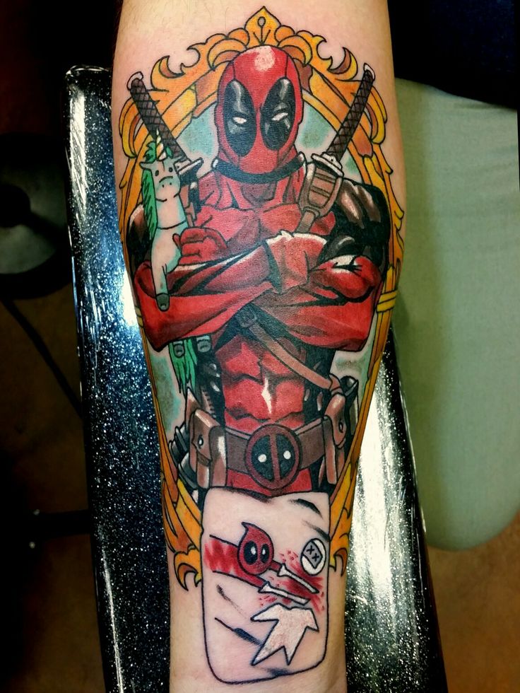 Deadpool Ryan Reynolds Marvel Comics Tattoo by Steve Rieck from Las Vegas,  NV