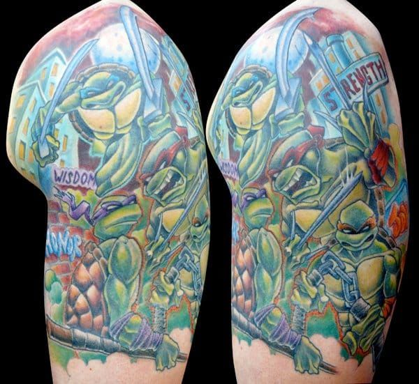 25 Kickass Ninja Turtle Tattoos