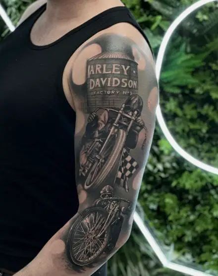 125+ Harley Davidson Tattoo Ideas That Will Get Your Motor Running