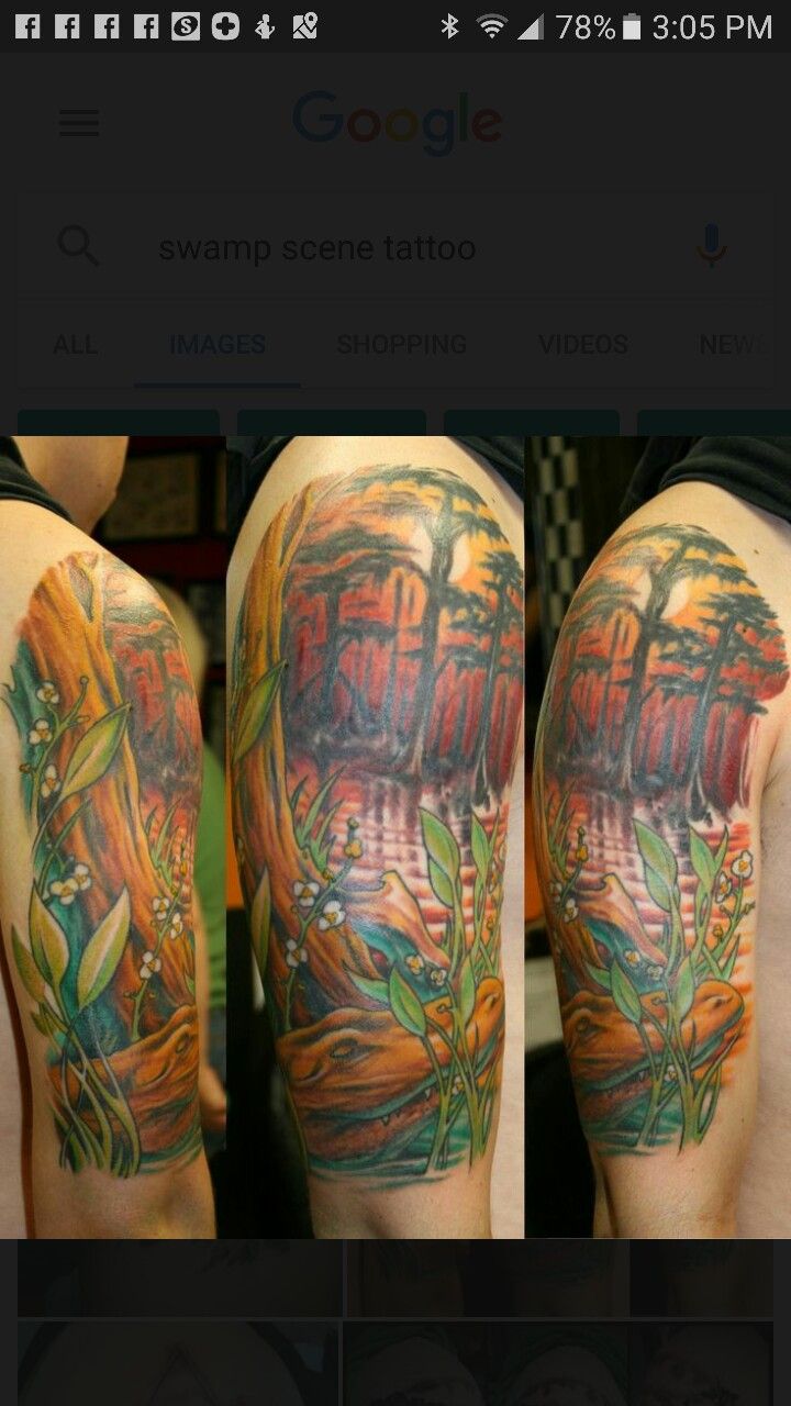 Lousiana swamp tattoo