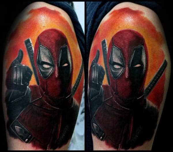 77 Deadpool Tattoo Designs for Men