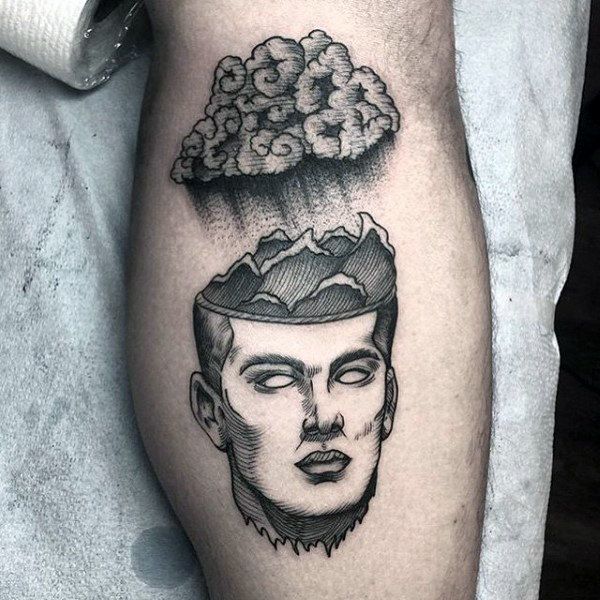 60 Brain Tattoo Designs for Men
