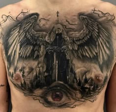 7 Lucifer ideas to save today | angel tattoo designs, chest tattoo men,  dark angel tattoo and more
