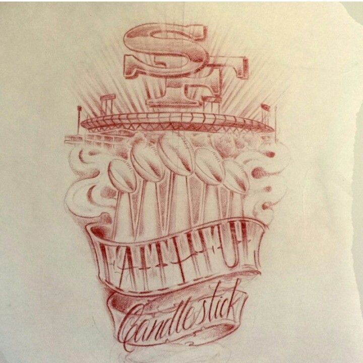 Awesome 49er tattoo drawing