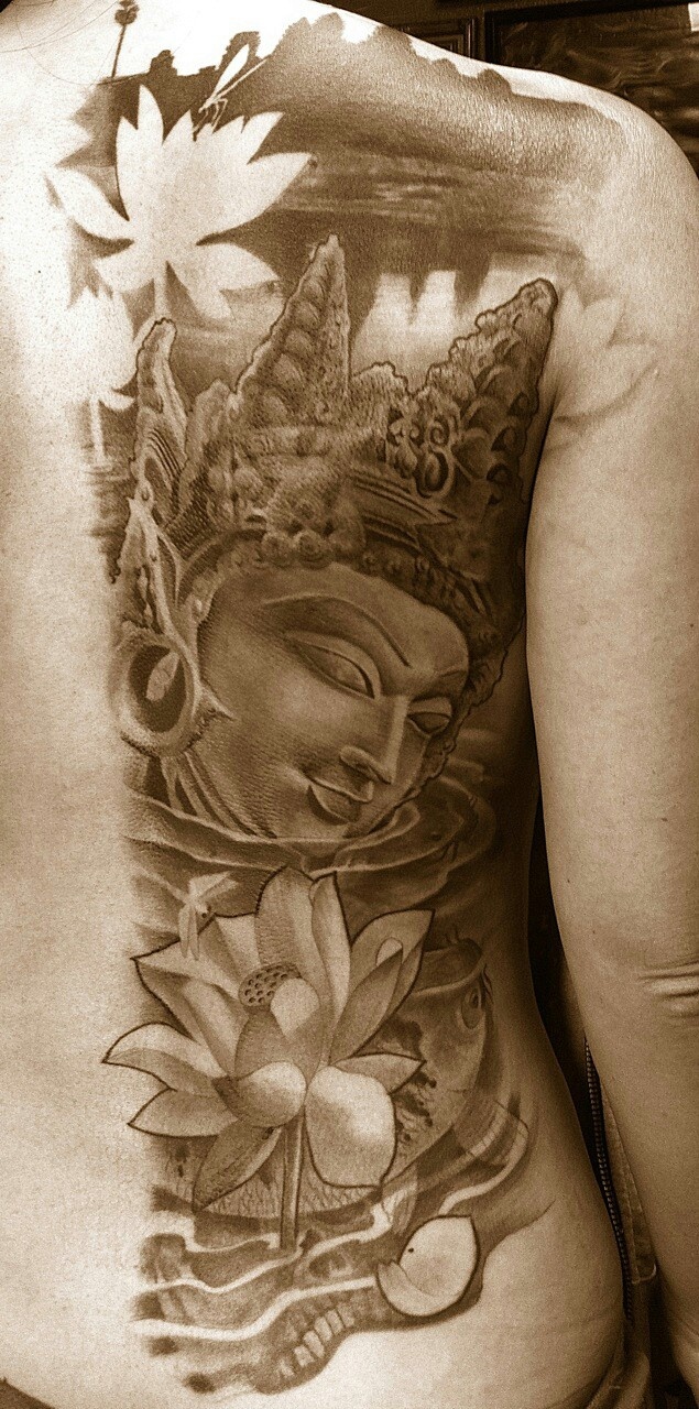 Ankor wat tat & apsara dancer | Khmer tattoo, Tattoos, Cambodian tattoo