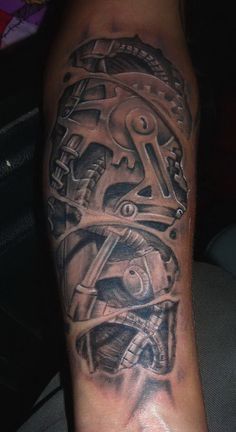 Discover 45 Bio Mechanical Shoulder and Mechanic Tattoo Ideas | deviantart, steampunk tattoo, ripped skin tattoo and more