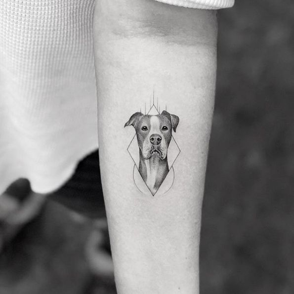 Boxer by Sanghyuk Ko | Dog tattoos, Dog tattoo, Boxer tattoo