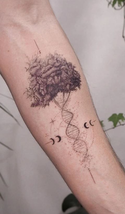 65 Unique DNA Tattoos, Ideas, & Meaning - Tattoo Me Now | Inspirerende  tatoeages, Tatoeage inspiratie, Tatoeage